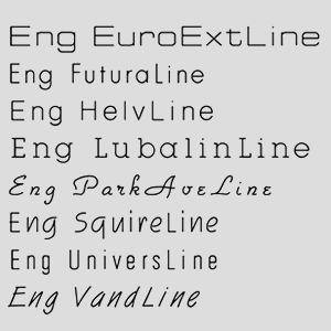 Line font ttf free single Single Line