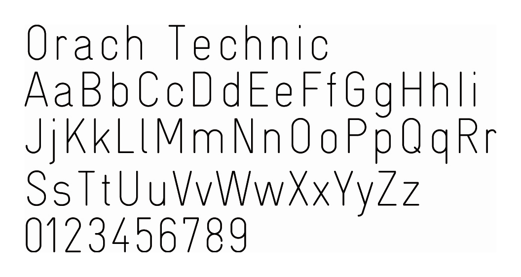 Free single line font for cnc