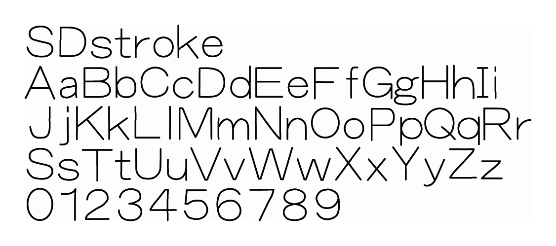 Single line fonts for engraving free line font
