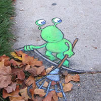 David Zinn - 3D chalk art