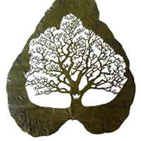 Lorenzo Duran - Cut leaf artworks