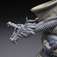 Johnson Tsang - Dragon porcelain vase