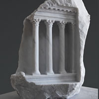 Matthew Simmonds - Miniature Columns and Pillars Carved Into Marble
