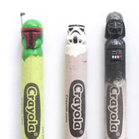 Hoang Tran - 36 Famous Characters Carved Into Crayons