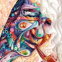 Yulia Brodskaya - Rolled strips of paper into works of art