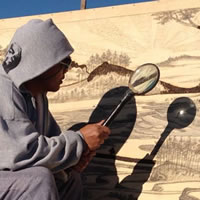 Jordan Mang-Osan - Solar Drawings Made with a Magnifying Glass